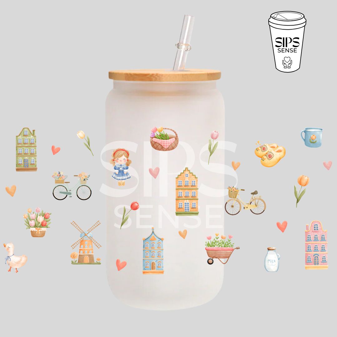 Spring in Amsterdam UV DTF Wrap