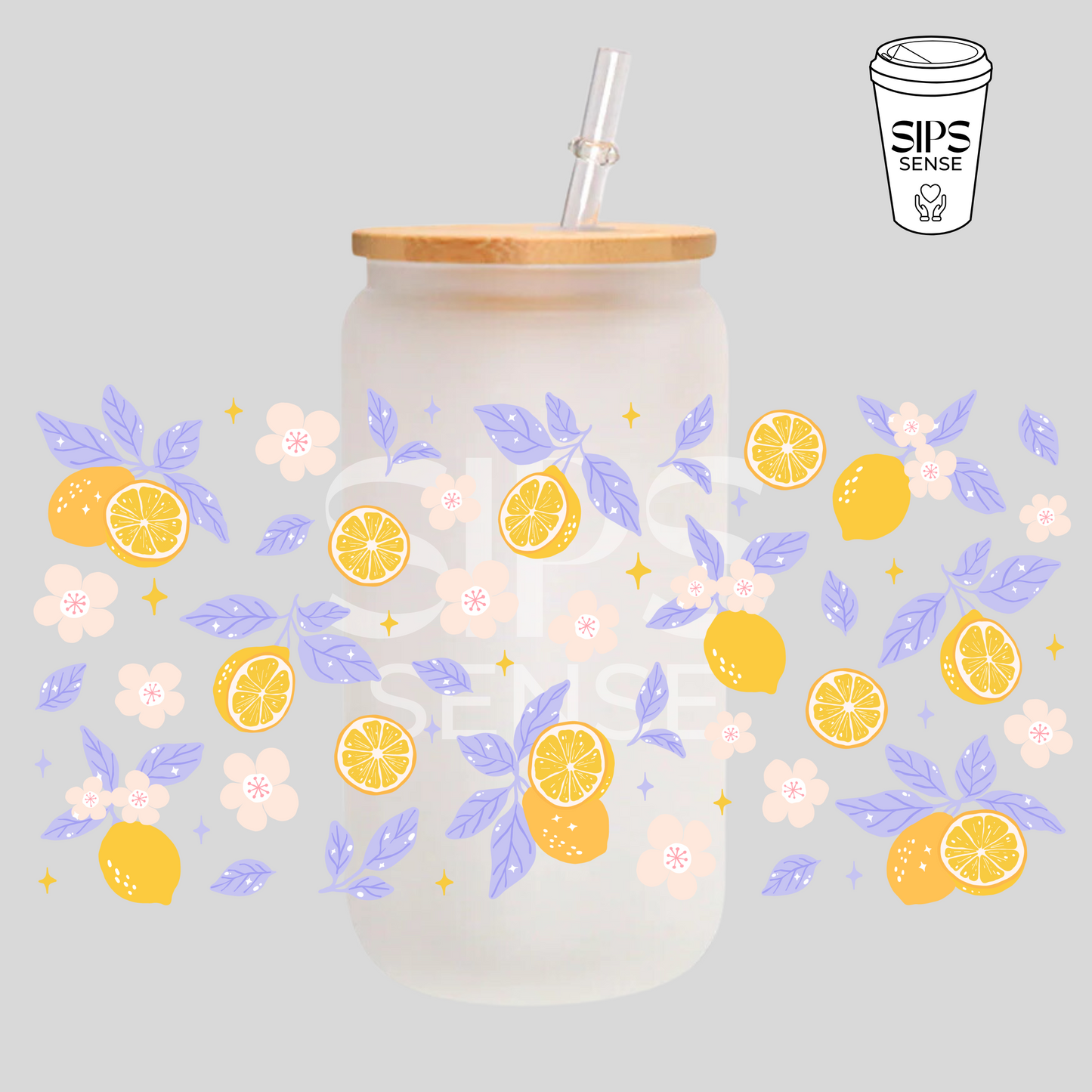 Lemon Bliss UV DTF Wrap
