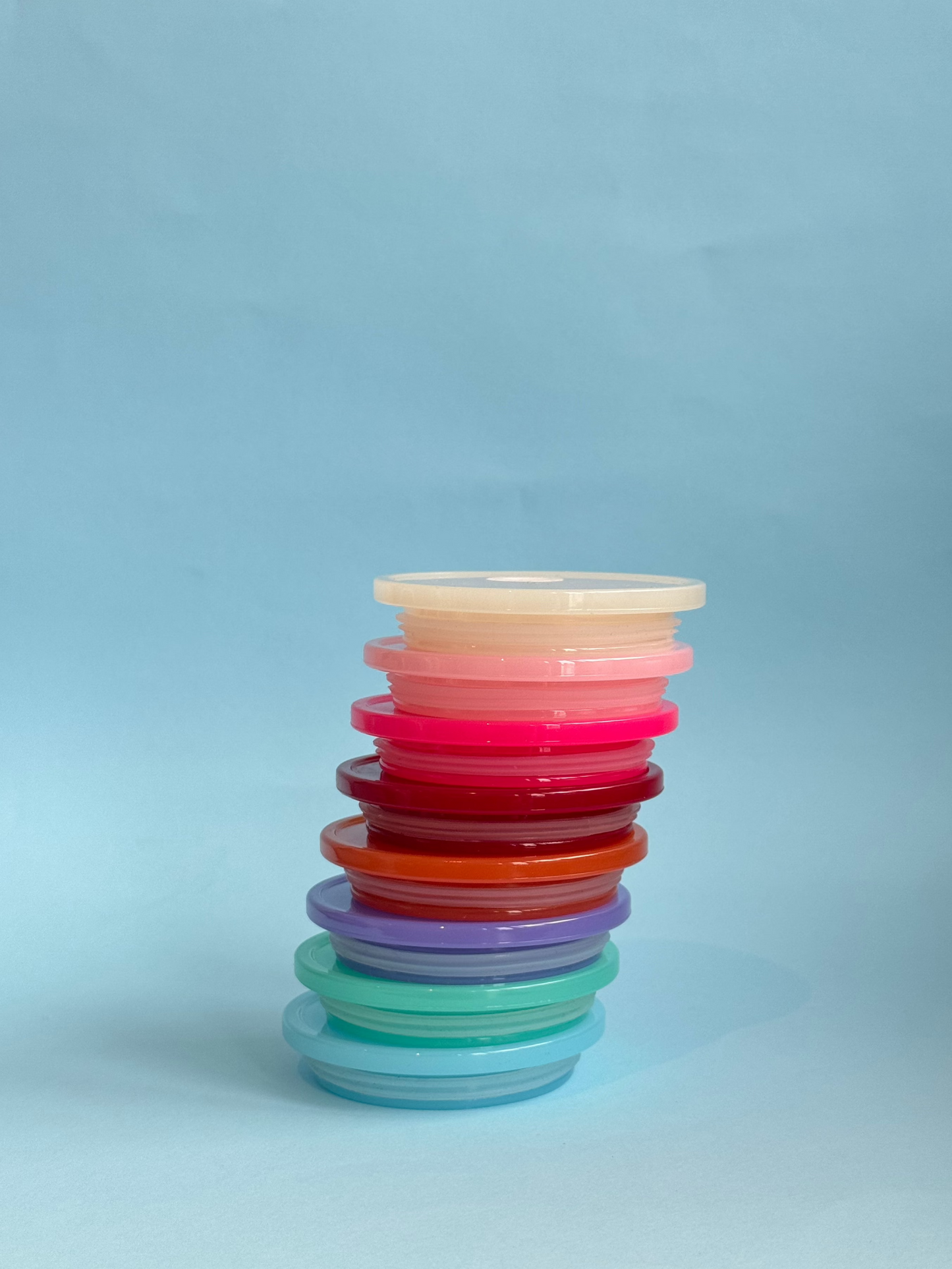 Coloured Acrylic Lids