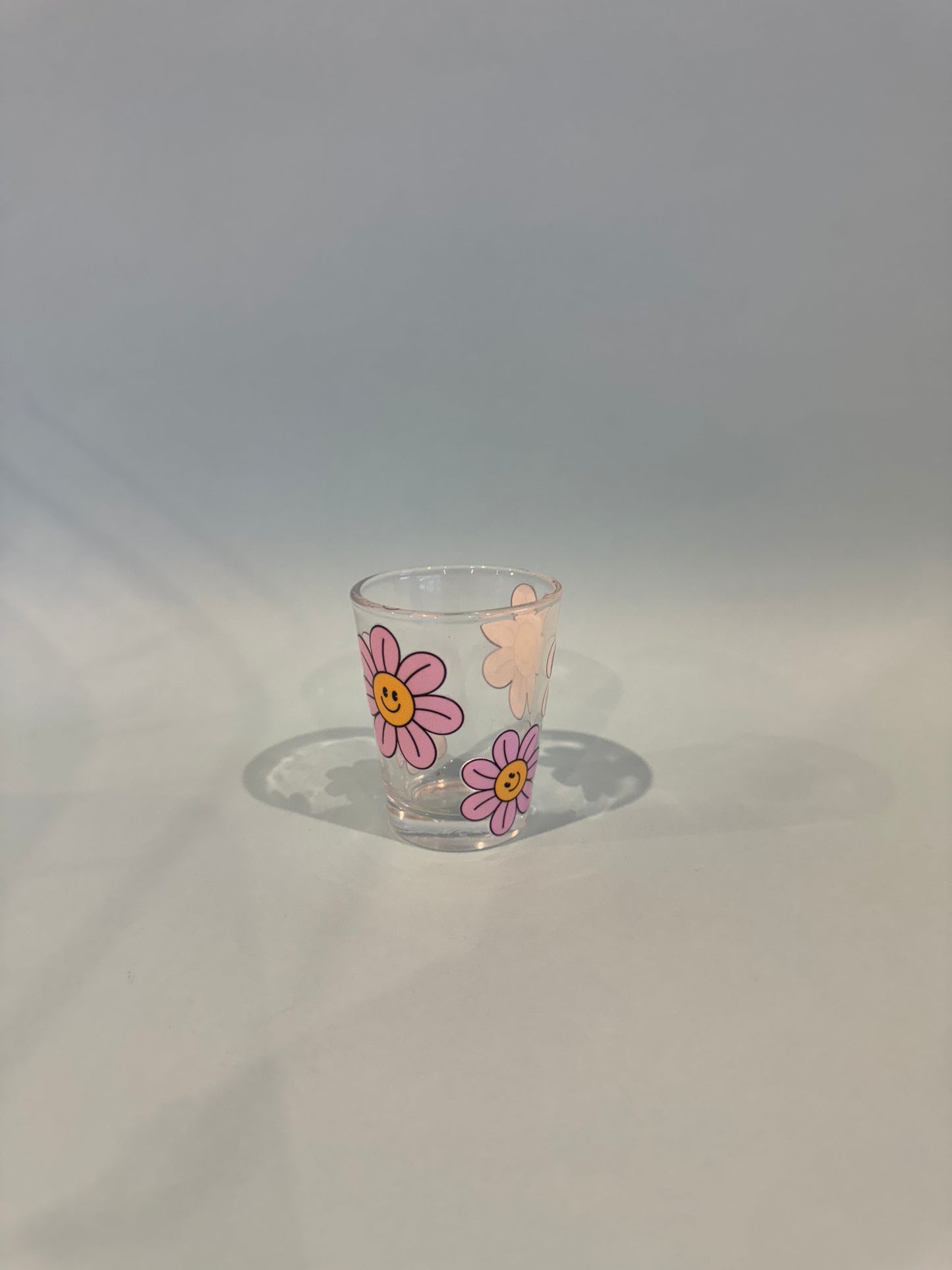 Smiley Flowers Shot Glass