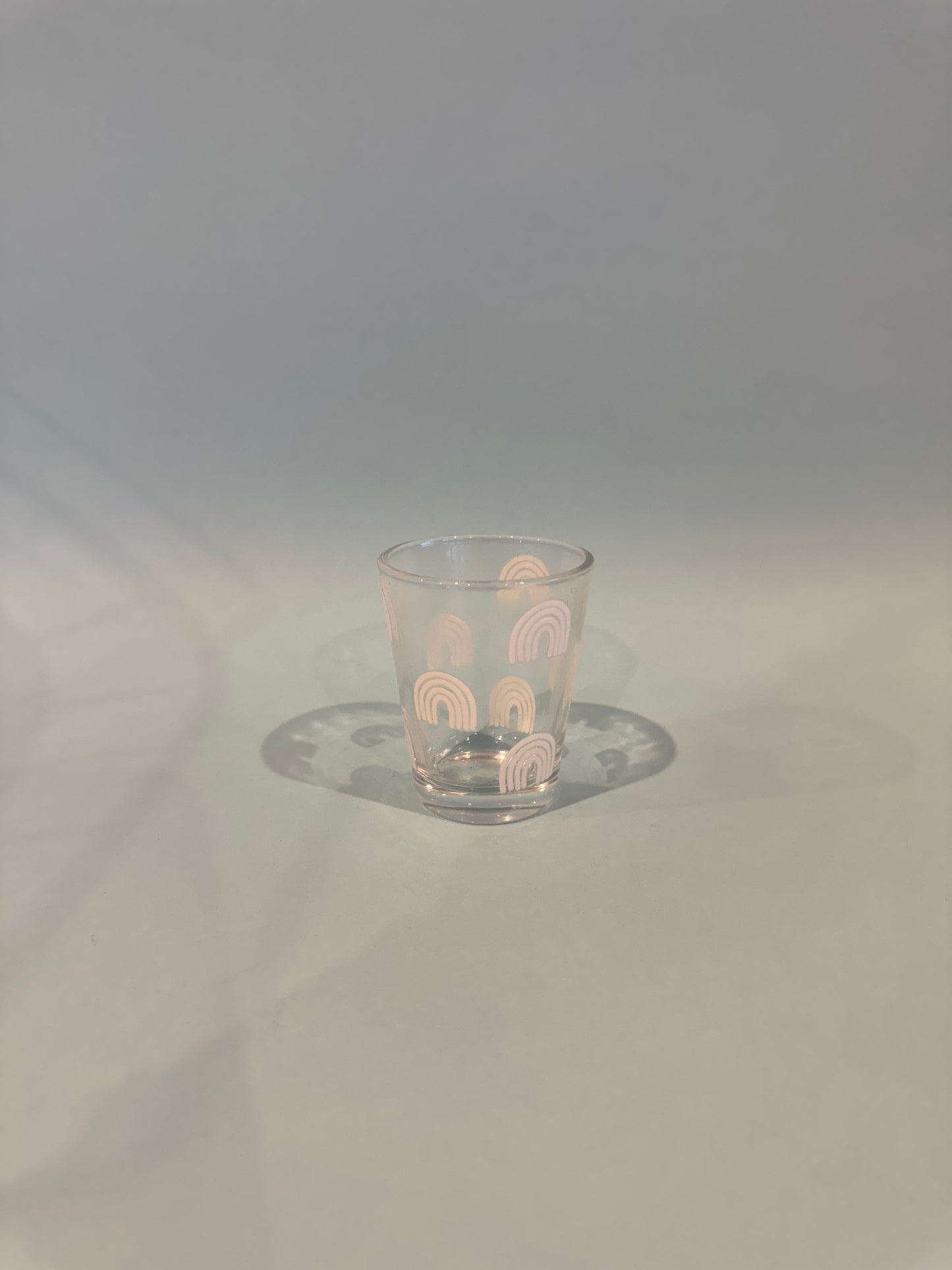 White Rainbows Shot Glass