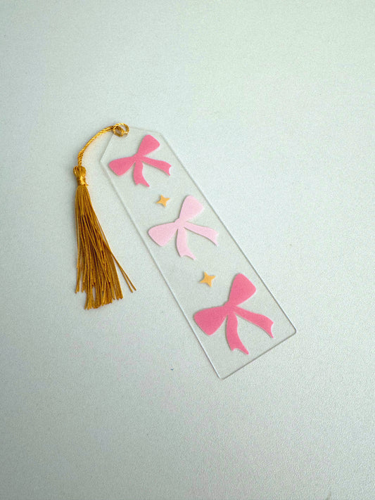 Pink Bows Bookmark
