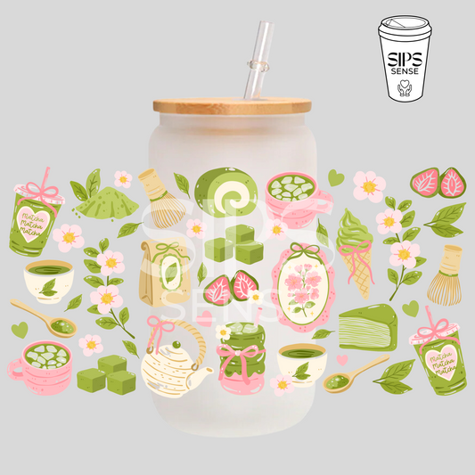Matcha Girly UV DTF Wrap