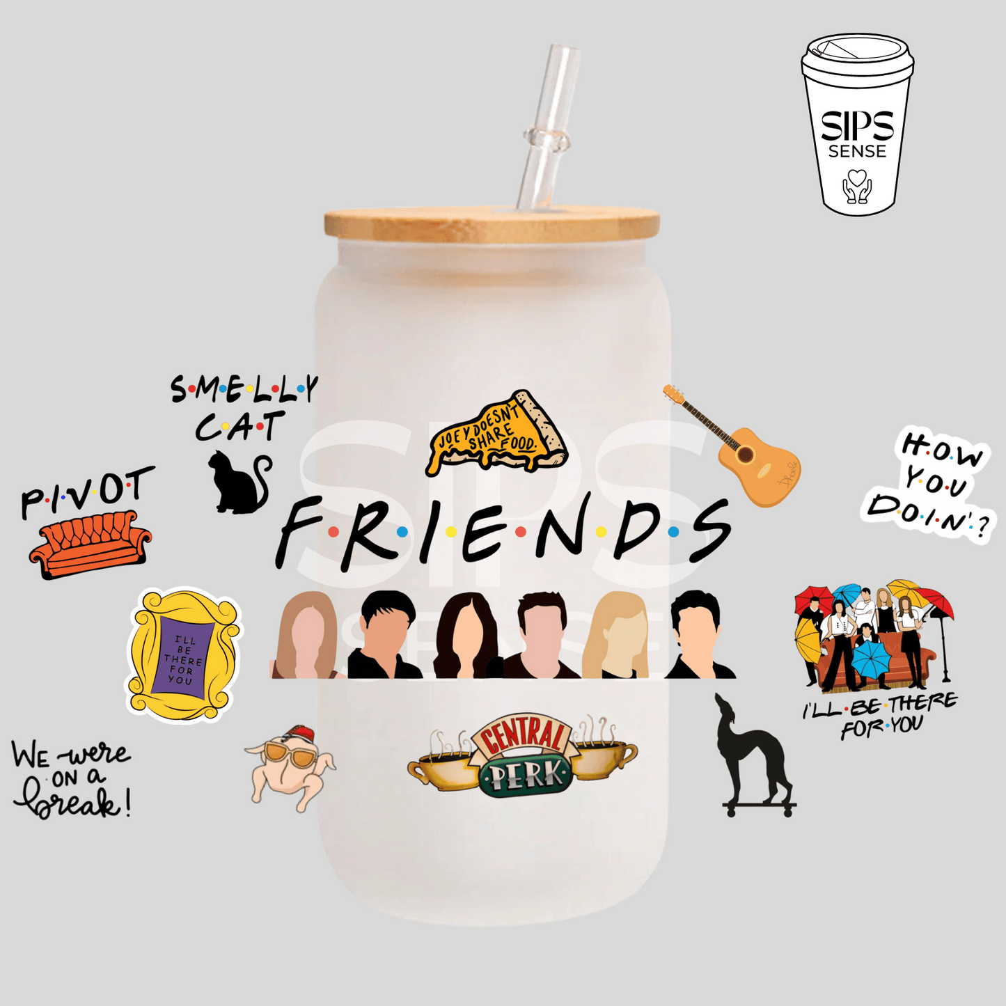 Friends UV DTF Wrap