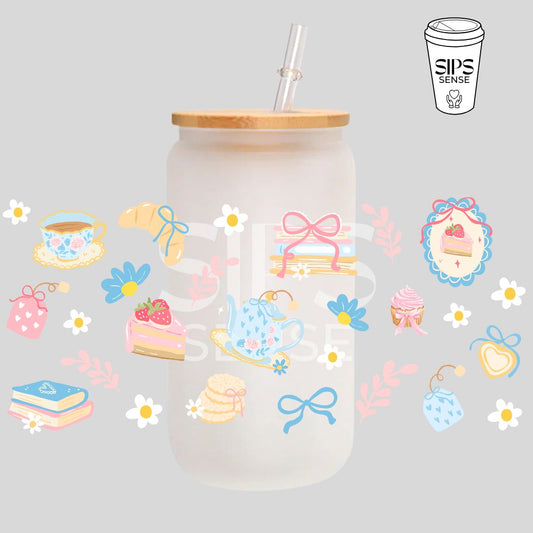 Tea Party UV DTF Wrap