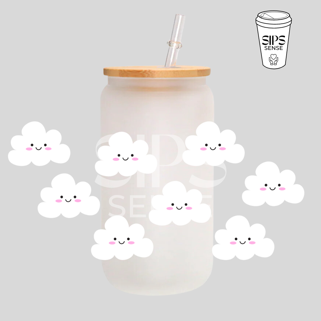Clouds UV DTF Wrap