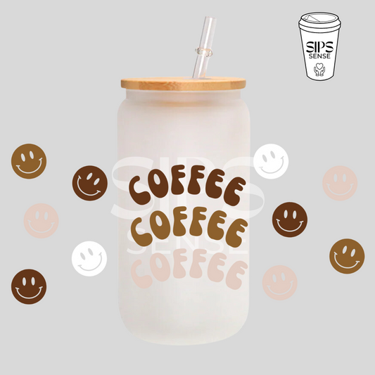 Coffee Smiles UV DTF Wrap