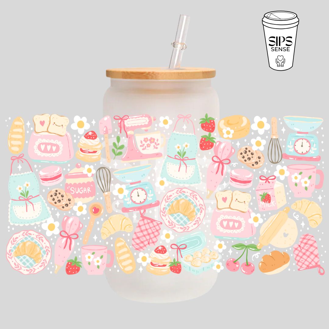 Cottagecore Bakery UV DTF Wrap