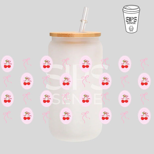 Sweet Cherry Bows UV DTF Wrap