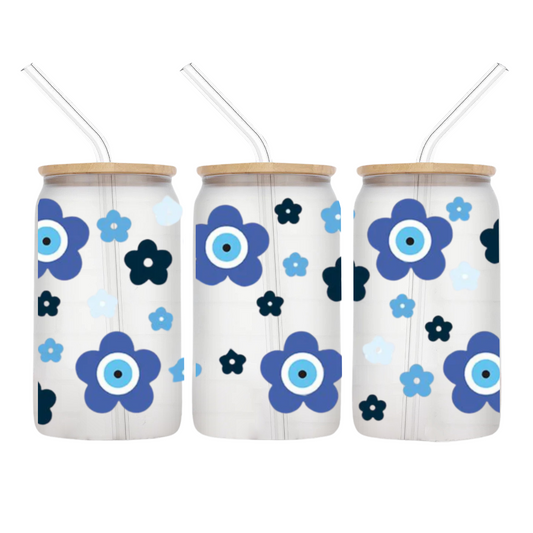 Blue Evil Eye Flowers
