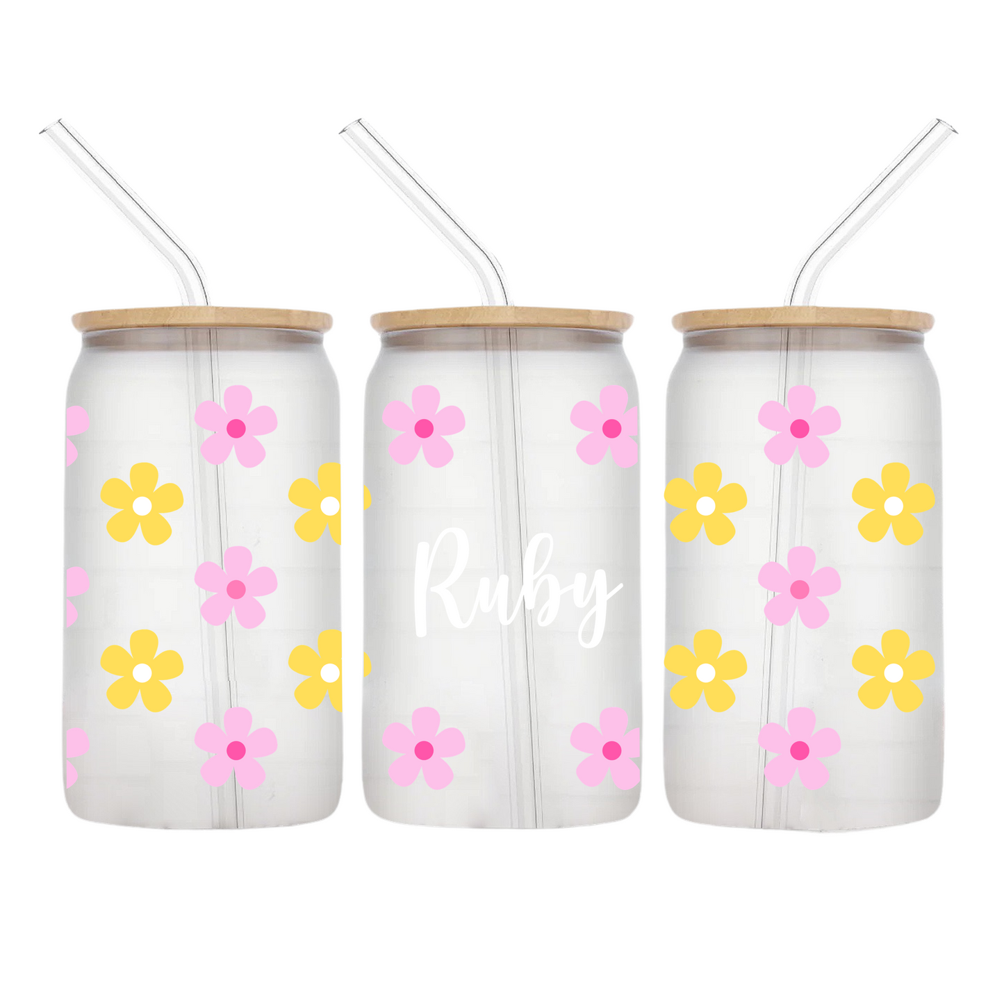 Summer Flowers Personalised Libbey