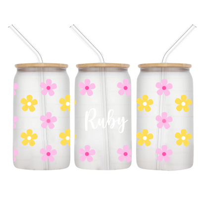 Summer Flowers Personalised Libbey
