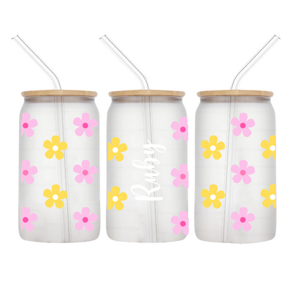 Summer Flowers Personalised Libbey