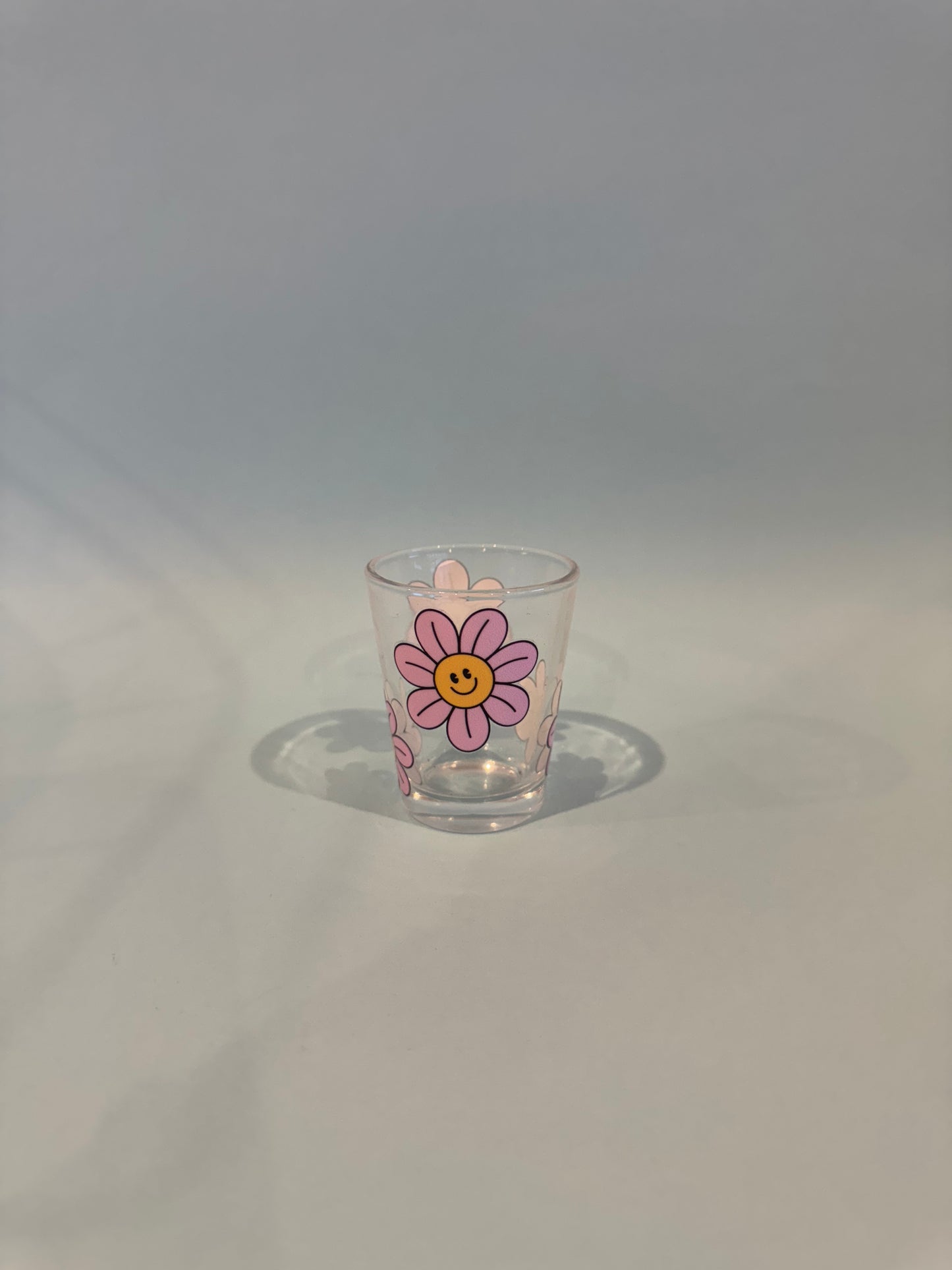 Smiley Flowers Shot Glass