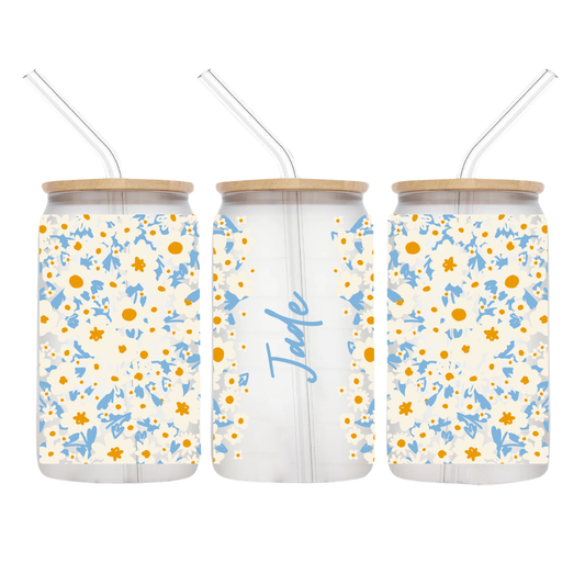 Floral Personalised Libbey