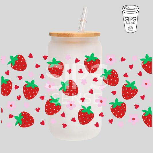 Strawberry Dream UV DTF Wrap